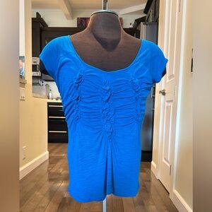 Spense cap sleeve stretch top Large